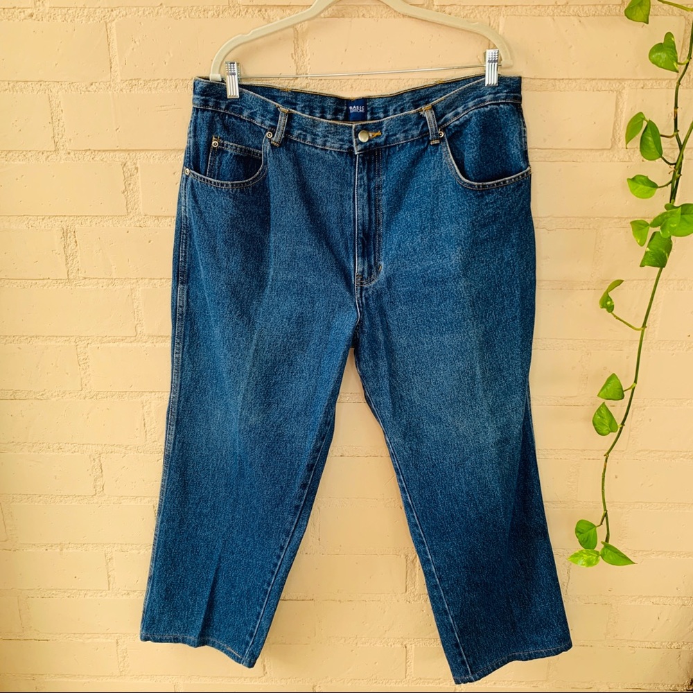 Men's Vintage GAP Basics Straight Leg Jeans 40W